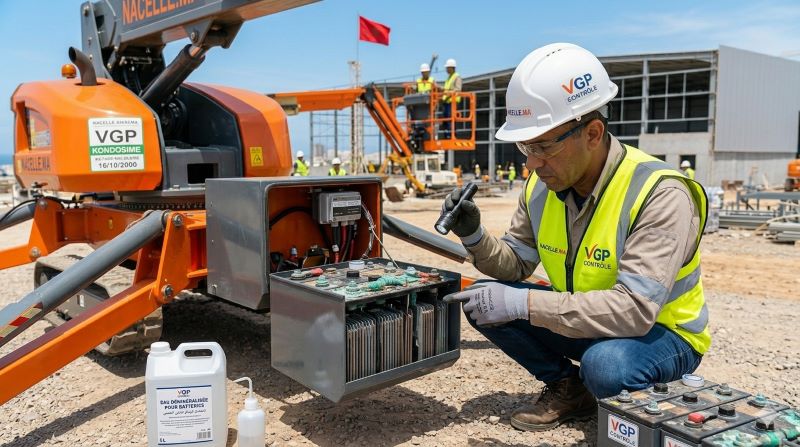 La verification du niveau deau demineralisee dans les elements de traction