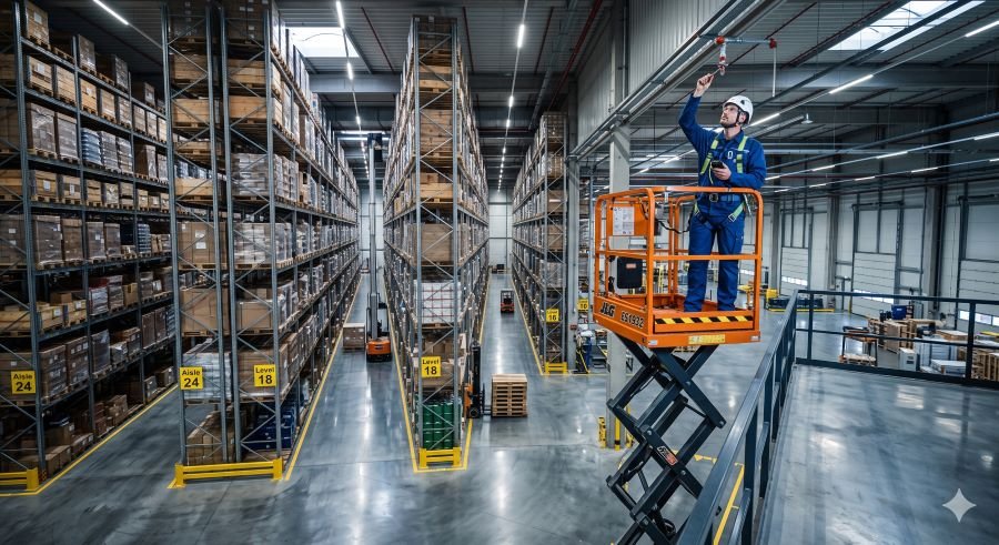 maintenance entrepôt grande hauteur