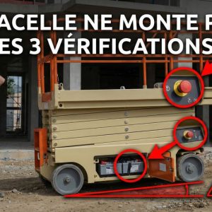 Ma nacelle ciseaux ne monte plus : 3 vérifications à faire avant d’appeler le dépannage