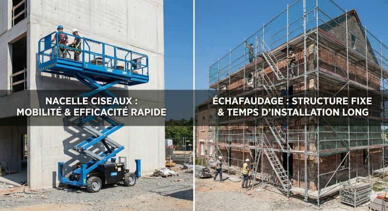 nacelle-ciseaux-vs-echafaudage-rentabilite-maroc